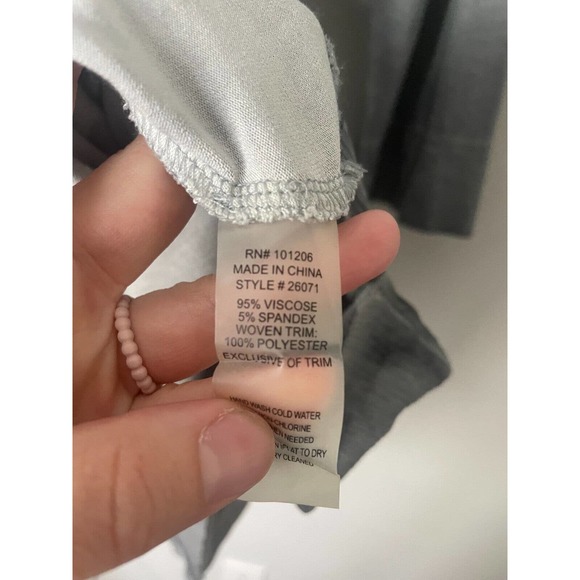 Soft Surroundings Tunic Top Artsy Womens Draped 3/4 Sleeve Soft Knit Shirt Med - Picture 7 of 8